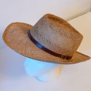 Young An brown band straw hat-S